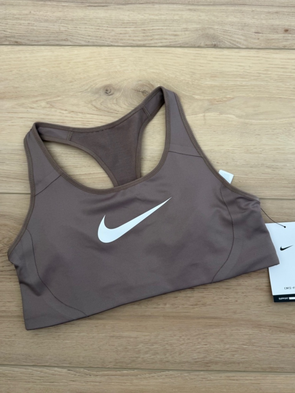 Nike Women's High Support Brown Athletic Sports BRA Medium NWT GYM Training Yoga